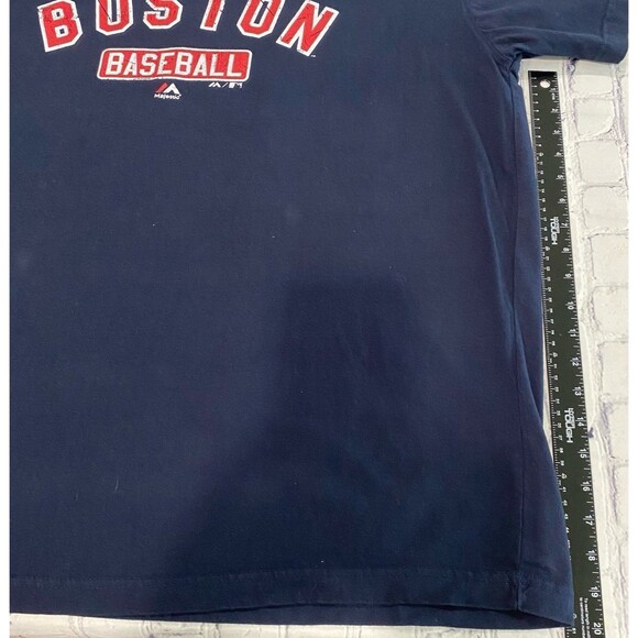 Cooperstown Collection T-Shirt Men's Size 2XT Navy Blue Majestic Boston Baseball - Picture 6 of 8
